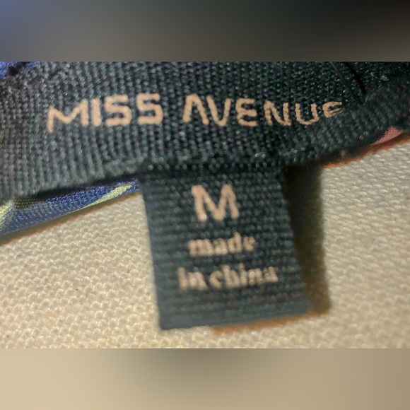 Blue Pink & Green Tropical Print, Faux Wrap, Long Sleeve, Maxi Dress - Picture 10 of 16